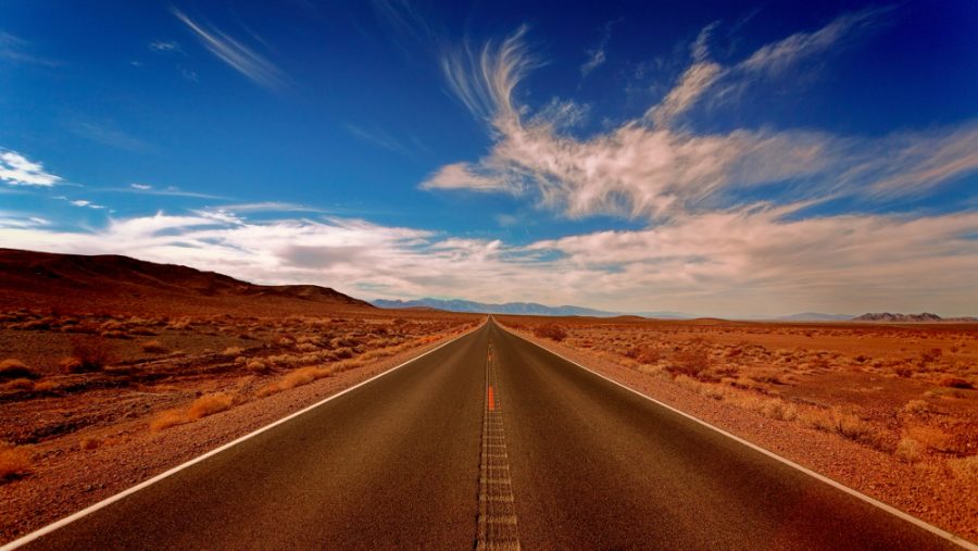 Photo of highway through the desert